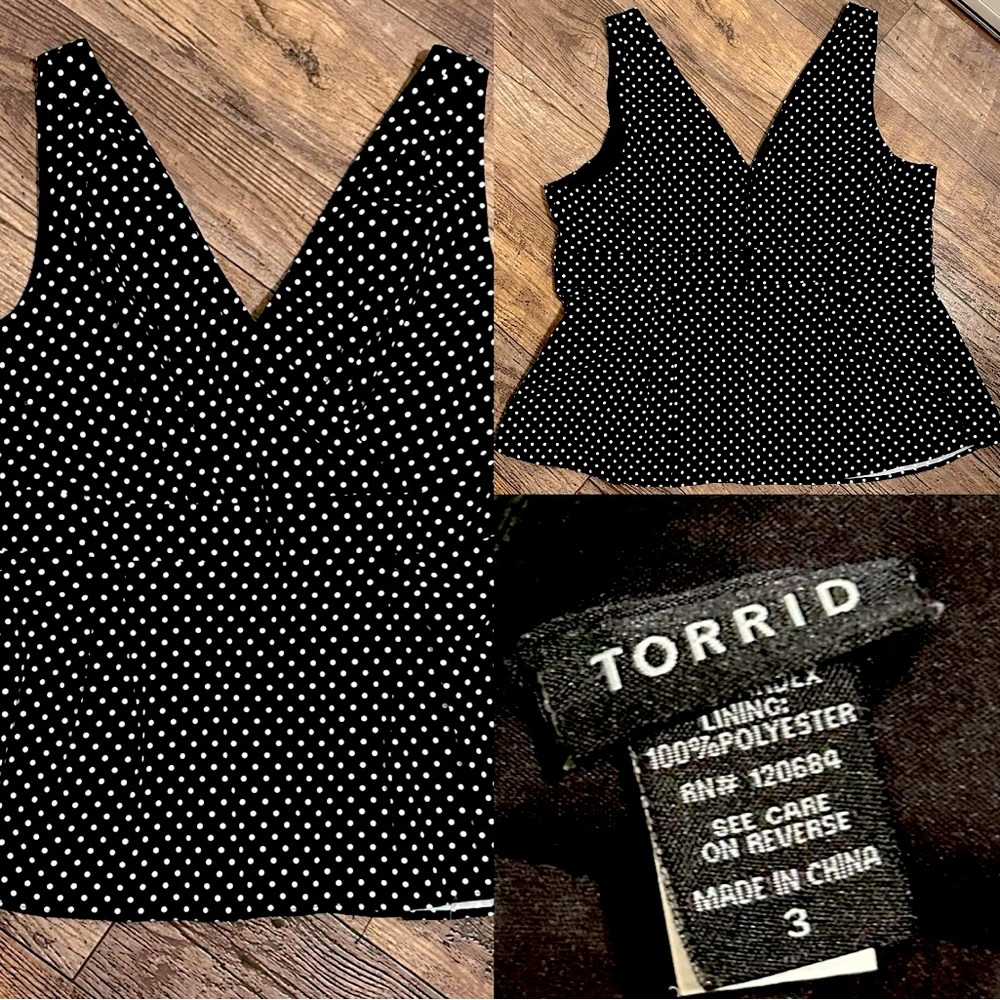 Black & White Polkadot Tank